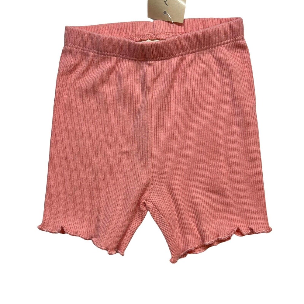 Pink Ribbed Bike Shorts First Impressions 6-9 Month New